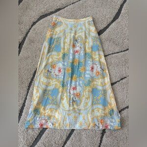 Anthropology ARATTA silent journey Rhode Island Printed Maxi Skirt